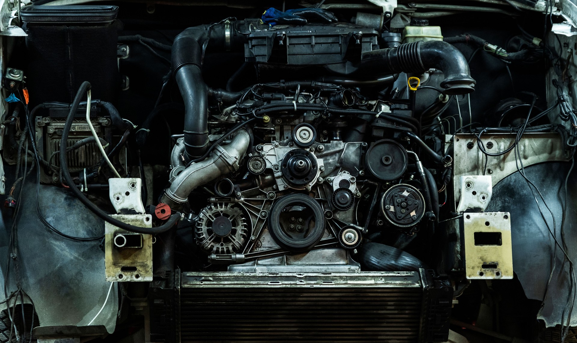 Affichage de moteur de minivan